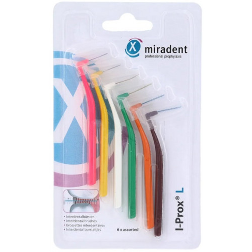 Miradent I-Prox® L - Щеточки для межзубных промежутков, MIX (6 шт.)