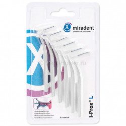 Miradent I-Prox® L - Щеточки для межзубных промежутков, Диаметр щетинок Ø 2,5mm (6 шт.), белые.