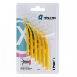 Miradent I-Prox® L - Щеточки для межзубных промежутков, Диаметр щетинок Ø 2,0mm (6 шт.), желтые.
