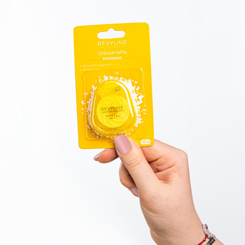 Зубная нить Revyline 840D Expanding floss нейлон, вощеная, 50 m Зубная нить Revyline 840D Expanding floss нейлон, вощеная, 50 m