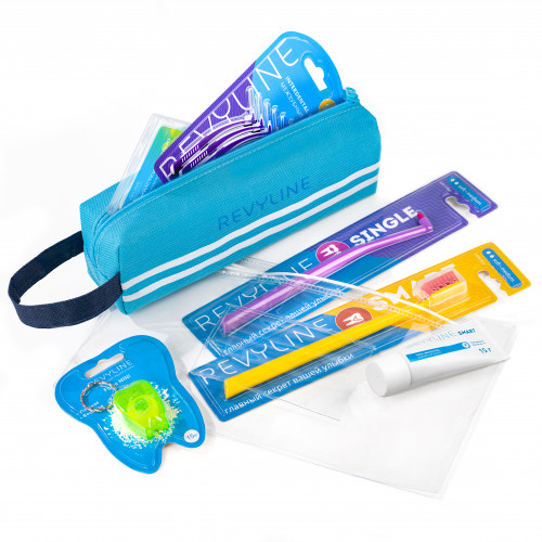 Набор профилактический Revyline с пеналом, голубой