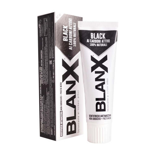 BlanX Black Charcoal - Отбеливающая зубная паста с активным древесным углем BlanX Black Charcoal - Отбеливающая зубная паста с активным древесным углем
